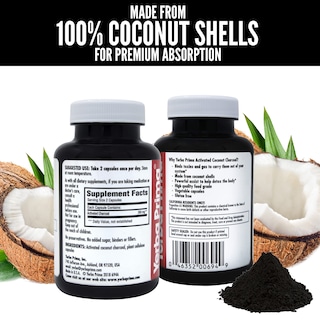 Foto 4 | Foto 4 | Suplemento Yerba Prima Carbón De Coco Activado 60 Cápsulas - Venta Internacional.