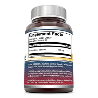 Foto 2 | Foto 2 | Suplemento De 500 Mg De L-glutatión Reducido De Amazing Formulas - Venta Internacional.