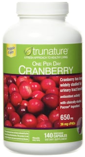 Foto 1 | Foto 1 | Suplemento Trunature Cranberry 650 Mg 140 Cápsulas Vegetarianas - Venta Internacional.