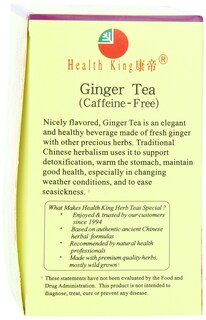 Foto 4 | Foto 4 | Bolsitas De Té Herb Tea Health King Con Jengibre Caja De 20 Unidades - Venta Internacional.