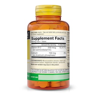 Foto 2 | Foto 2 | Suplemento Mason Natural De Vitamina B12 250 Mcg Con Calcio 100 Comprimidos - Venta Internacional.