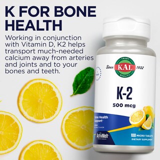 Foto 6 | Foto 6 | Suplemento Kal Vitamina K2 500 mcg - Venta Internacional