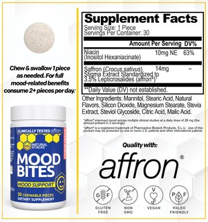 Foto 2 | Foto 2 | Suplemento Alimenticio Natural Stacks Saffron Con Vitamina B3 30 Masticables - Venta Internacional