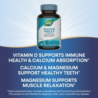Foto 4 | Foto 4 | Suplemento de Calcio Magnesio y Vitamina D Nature's Way, 100 Cápsulas - Venta Internacional