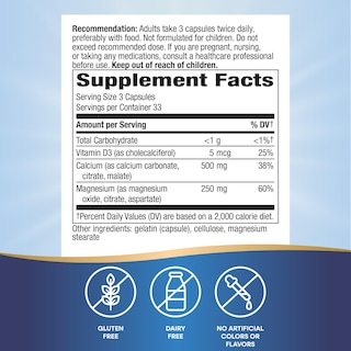Foto 5 | Foto 5 | Suplemento de Calcio Magnesio y Vitamina D Nature's Way, 100 Cápsulas - Venta Internacional