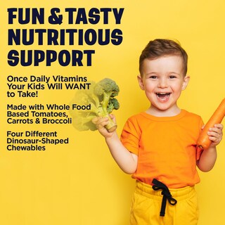 Foto 3 | Foto 3 | Multivitaminas Masticables Kal Multisaurus Kids 90 Porciones - Venta Internacional