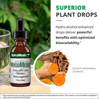 Foto 5 | Foto 5 | Suplemento Nutramedix Moodmedix Mood Support Con Uña De Gato Y Cúrcuma 30 Ml - Venta Internacional.