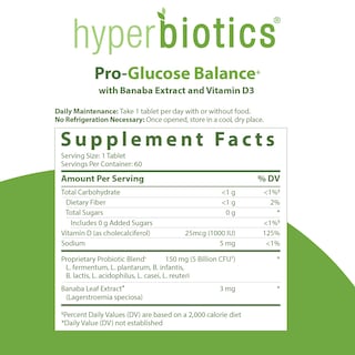 Foto 2 | Foto 2 | Suplemento Para Hiperbióticos Probióticos De Apoyo A La Glucosa 60 Tabletas - Venta Internacional.