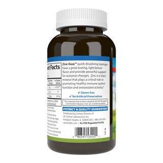 Foto 3 | Foto 3 | Suplemento Alimenticio Pastillas Carlson Zinc-ease Health Support Lemon 180 Unidades - Venta Internacional.