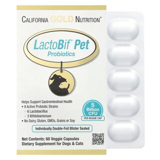 Foto 1 | Foto 1 | Probióticos Para Mascotas California Gold Nutrition Lactobif 5 Mil Millones De Cfu - Venta Internacional.