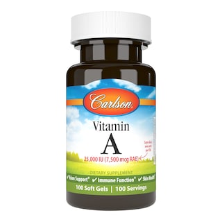 Foto 1 | Foto 1 | Suplemento Alimenticio Carlson De Vitamina A, 25 000 Ui (7500 Mcg Rae), 100 Cápsulas Blandas - Venta Internacional