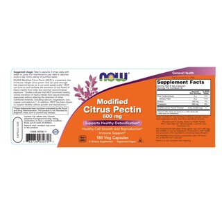 Foto 2 | Foto 2 | Pectina Cítrica Modificada Supplement Now Foods 800 Mg 180 Cápsulas - Venta Internacional.