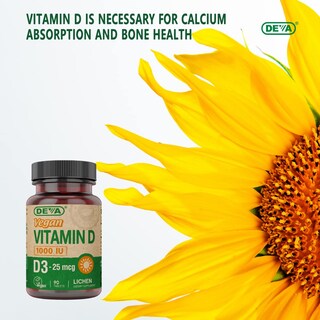 Foto 6 | Foto 6 | Suplemento De Vitamina D3 Vegana Deva 1000 Ui 90 Comprimidos - Venta Internacional.