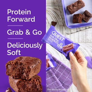Foto 2 | Foto 2 | Brownies De Chocolate Snack Quest Bake Shop 10 G De Proteína 10 G - Venta Internacional.