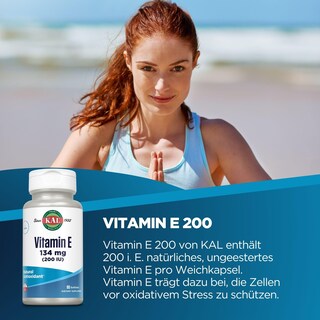 Foto 2 | Foto 2 | Suplemento Kal E-200 D-alfa Tocoferol 200 Ui 90 Capsulas - Venta Internacional