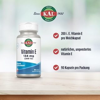 Foto 3 | Foto 3 | Suplemento Kal E-200 D-alfa Tocoferol 200 Ui 90 Capsulas - Venta Internacional