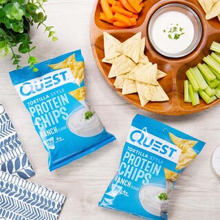 Foto 5 | Foto 5 | Protein Chips Quest Nutrition Tortilla Style Ranch 31 G X 8 - Venta Internacional.