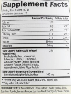 Foto 4 | Foto 4 | Proteína En Polvo Plantfusion Complete Vegan Con Bcaa 454 G - Venta Internacional.