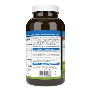 Foto 3 | Foto 3 | Suplemento Alimenticio Carlson Solar D Gems Con Vitamina D3, 6000 Ui, 360 Cápsulas Blandas - Venta Internacional