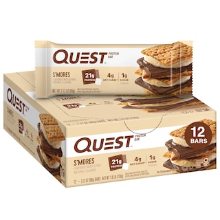 Foto 1 | Foto 1 | Barras De Proteína Quest Nutrition S'mores 21 G De Proteína 12 Unidades - Venta Internacional.