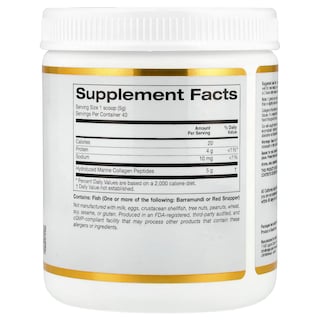 Foto 2 | Foto 2 | Suplemento de Péptidos de Colágeno Marino Hidrolizado de California Gold Nutrition 200 g - Venta Internacional