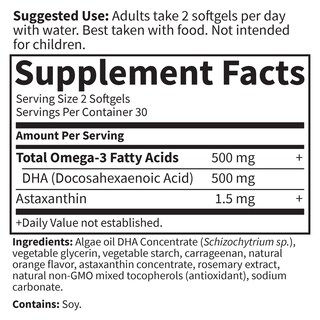 Foto 5 | Foto 5 | Suplemento Garden Of Life Minami Algae Omega 3 DHA 500 mg 60 Softgel - Venta Internacional