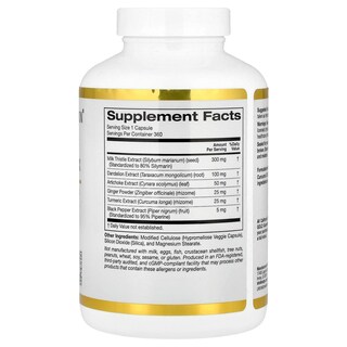 Foto 2 | Foto 2 | Suplemento Complejo de Silimarina California Gold Nutrition 360 Cápsulas - Venta Internacional