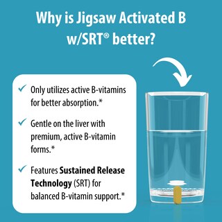 Foto 5 | Foto 5 | Suplemento Jigsaw Health Activated B Complex con SRT 120 Tabletas - Venta Internacional