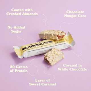 Foto 3 | Foto 3 | Barra De Proteína Barebells Chocolate Blanco Y Almendras 20 G X 12 - Venta Internacional.