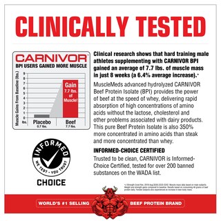 Foto 3 | Foto 3 | Ponche Proteico En Polvo Musclemeds Carnivor Beef Fruit Punch 1669 g - Venta Internacional