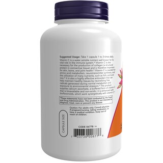 Foto 3 | Foto 3 | Supplements Now Foods Vitamina C-500 Ascorbato De Calcio 250 Cápsulas - Venta Internacional.