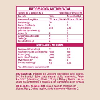 Foto 3 | Foto 3 | Glowin Valara Colágeno Hidrolizado 300 Gr - Myo Y D Chiro Inositol  Biotina  Ácido Hialurónico Y Vitamina C