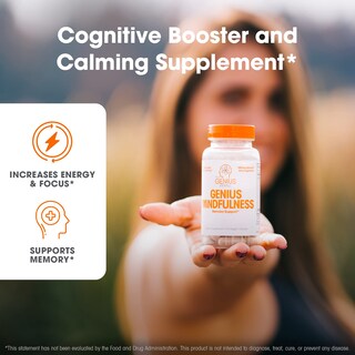 Foto 3 | Foto 3 | Suplementos Alimenticio Genius Brand Mindfulness 30 Cápsulas - Venta Internacional