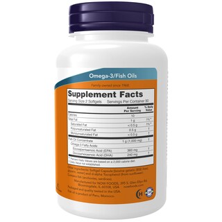Foto 2 | Foto 2 | Omega 3 Now Foods 180 EPA/120 DHA 180 Cápsulas Blandas - Venta Internacional