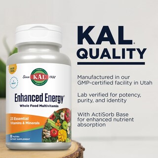 Foto 4 | Foto 4 | Suplementos Kal Enhanced Energy 3 Diarios 90 Tabletas Vegetarianas - Venta Internacional
