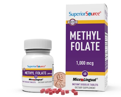 Foto 2 | Foto 2 | Metilfolato 5-MTHF Superior Source 1000 mcg 60 Tabletas - Venta Internacional