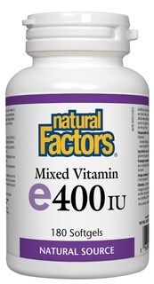Foto 1 | Foto 1 | Suplemento Natural Factors Mezcla de Vitamina E 400 Ui 180 Cápsulas Blandas - Venta Internacional
