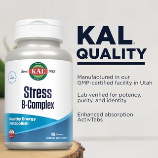 Foto 4 | Foto 4 | Suplemento Vitamínico Kal Stress B Complex 100 Comprimidos - Venta Internacional