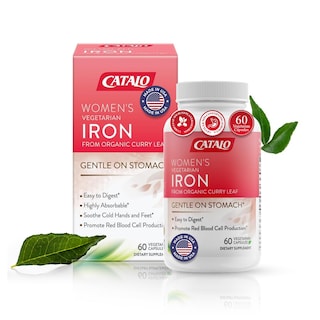 Foto 1 | Foto 1 | Suplemento De Hierro Catalo Women Con Hoja De Curry Orgánico 60 Comprimidos - Venta Internacional.