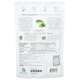 Foto 2 | Foto 2 | Microingredientes De Té Matcha Verde Orgánico 454 G - Venta Internacional.