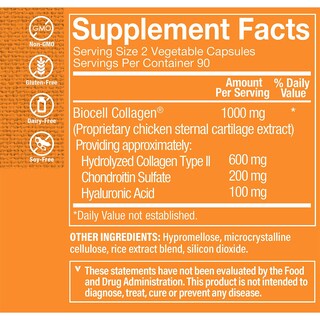 Foto 4 | Foto 4 | Suplemento The Vitamin Shoppe Biocell Collagen Ii 1000 Mg 60 Cápsulas - Venta Internacional