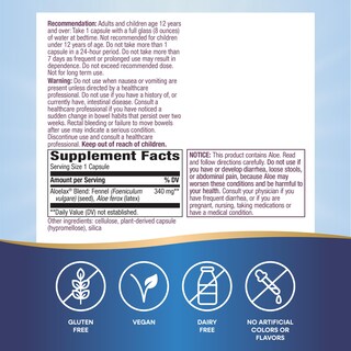 Foto 4 | Foto 4 | Suplemento Alimenticio Nature's Way Aloelax Premium Blend 100 Cápsulas - Venta Internacional