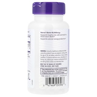 Foto 3 | Foto 3 | Suplemento De Biotina Natrol Tableta De 10000 Mcg 100 Unidades (paquete De 2) - Venta Internacional.