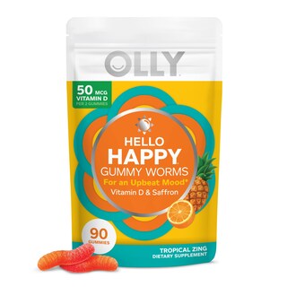 Foto 1 | Foto 1 | Suplemento Olly Hello Happy Gummy Worms Mood Balance  90 Unidades - Venta Internacional.