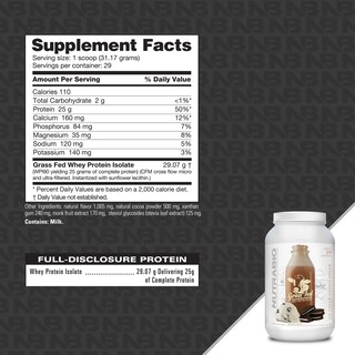 Foto 2 | Foto 2 | Proteína En Polvo Nutrabio Grass Fed Whey Isolate 2.2 Kg - Venta Internacional.