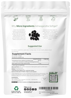 Foto 2 | Foto 2 | Suplementos Microingredientes Ashwagandha 6000 Mg 300 Cápsulas Blandas - Venta Internacional.