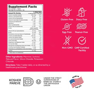 Foto 6 | Foto 6 | Tableta Masticable Multivitamínica Zahler Kids 180 Cherry Flavor - Venta Internacional.