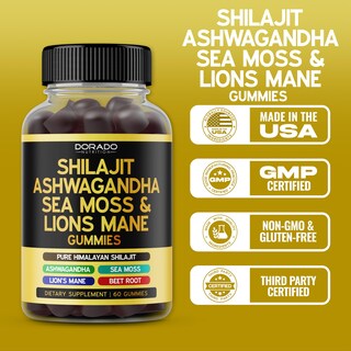 Foto 5 | Foto 5 | Gomitas Shilajit Supplement Dorado Nutrition 60 Unidades - Venta Internacional.
