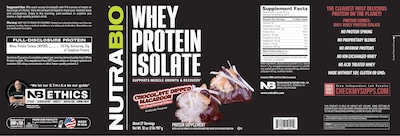 Foto 3 | Foto 3 | Proteína Isolate Nutrabio Chocolate Dipped Macaroon 907 g-Venta Internacional