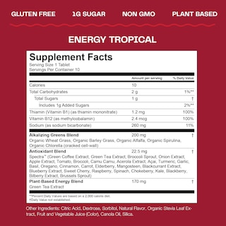 Foto 3 | Foto 3 | Suplemento Amazing Grass Fizzy Green Tablets Energy 60u - Venta Internacional.